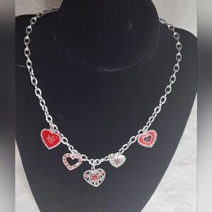 Vintage Heart charm necklace